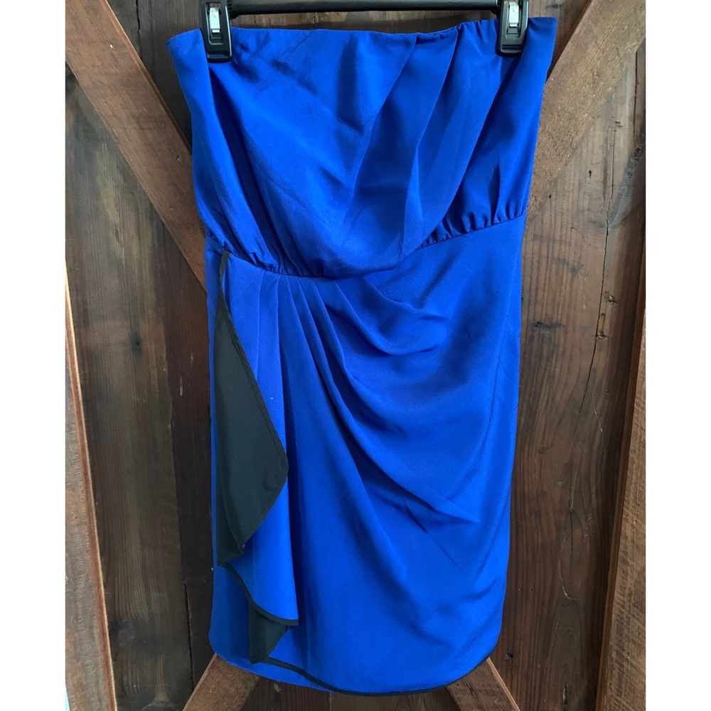 Blue Strapless Dress